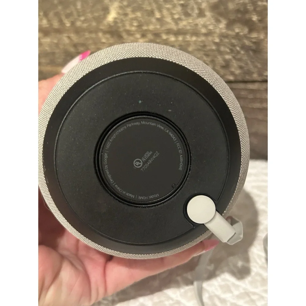 Google Home Smart Speaker White A4RHOME Voice Assist Tech Gadget Hands Free